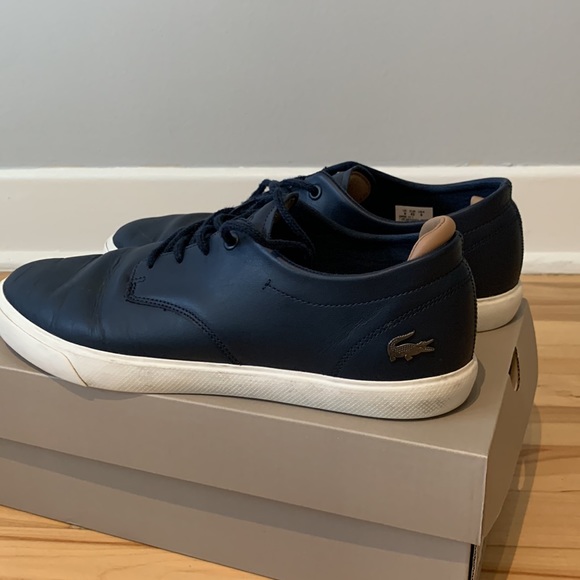 Lacoste navy blue men’s shoes - Picture 4 of 16